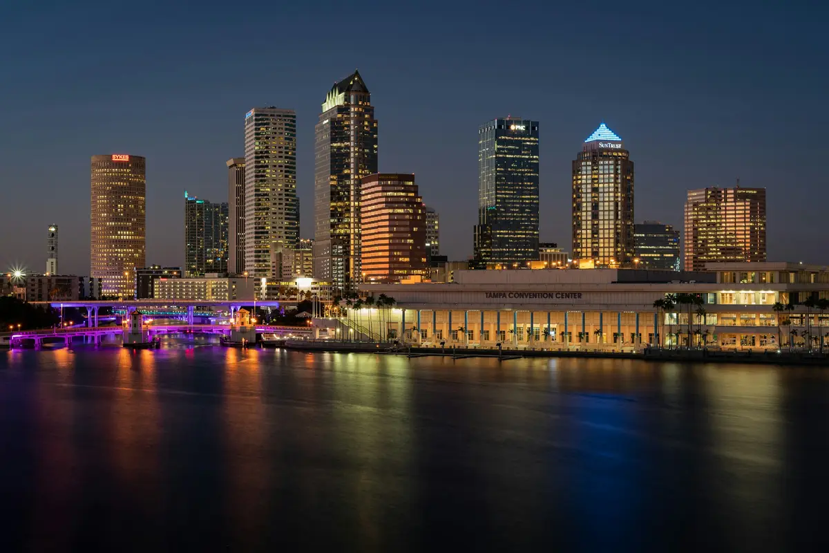 Downtown Tampa buildings across the Hillsborough River